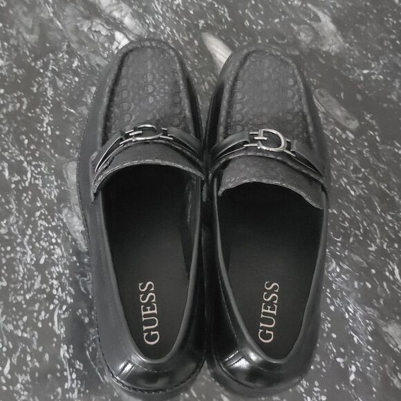 BRAND NEW GUESS MEN'S DRUU BRANDED LUG SOLE DRESS LOAFERS - Picture 8 of 16